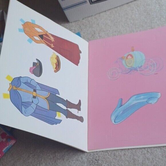 Walt Disney’s Cinderella Paper Doll Book New Uncut Plus Reading Book NEW - Picture 4 of 7